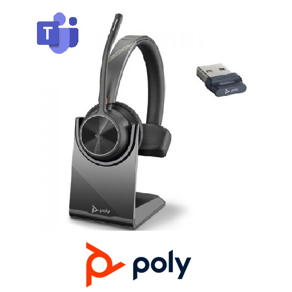 Auricular Poly Voyager 4310 UC USB-A Monoaural con base de carga