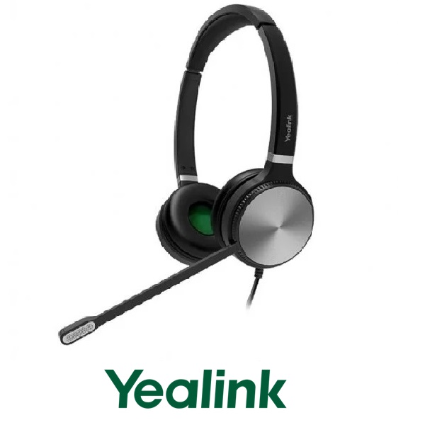Auricular Yealink YHS36 biaural con cable conexión RJ