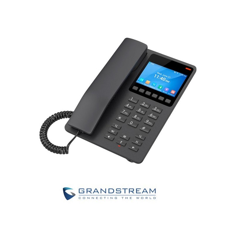 Telefono Grandstream GHP631 IP sobremesa hotel negro